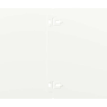 Gazonranden 30 st 20x103 cm koudgewalst staal wit