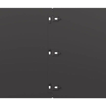 Gazonranden 10 st 25x103 cm koudgewalst staal zwart