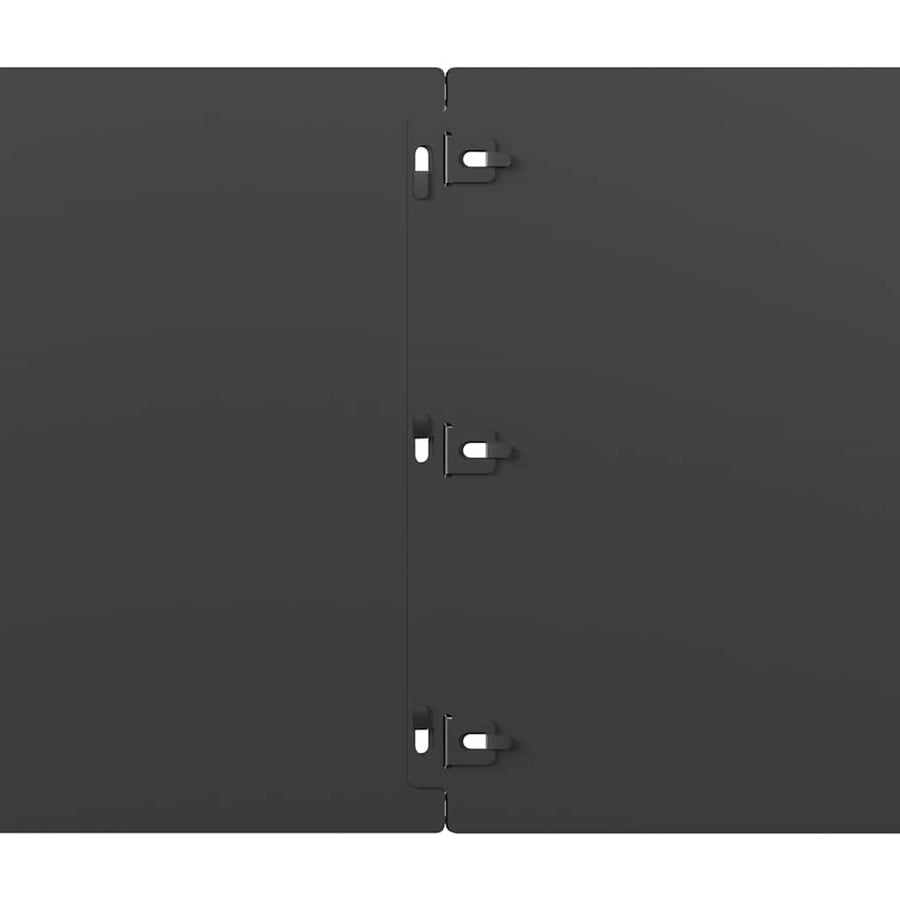 Gazonranden 10 st 25x103 cm koudgewalst staal zwart