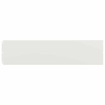 Gazonranden 10 st 25x103 cm koudgewalst staal wit