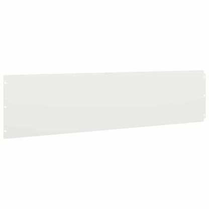 Gazonranden 10 st 25x103 cm koudgewalst staal wit