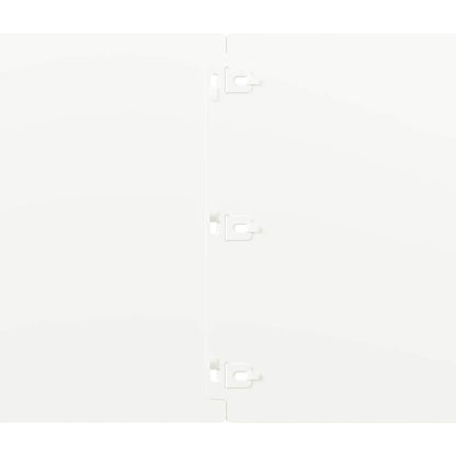 Gazonranden 10 st 25x103 cm koudgewalst staal wit