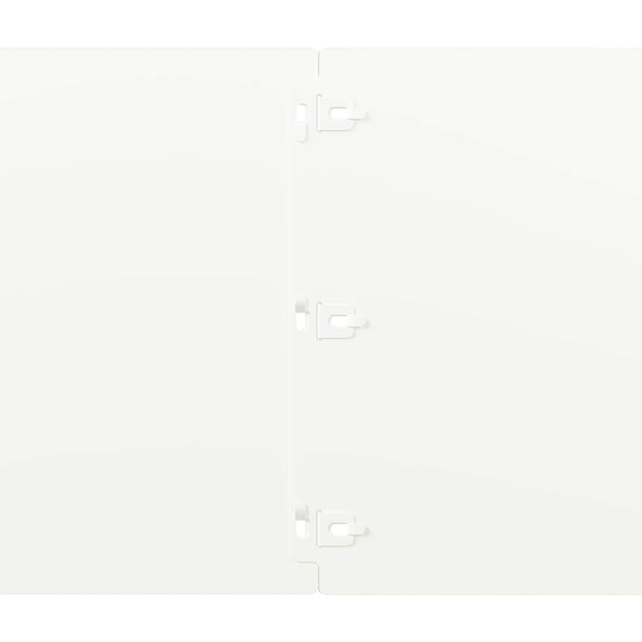 Gazonranden 10 st 25x103 cm koudgewalst staal wit