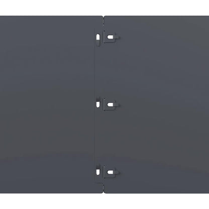 Gazonranden 10 st 25x103 cm koudgewalst staal antraciet
