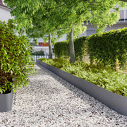 Gazonranden 20 st 25x103 cm staal antraciet