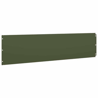 Gazonranden 20 st 25x103 cm koudgewalst staal olijfgroen