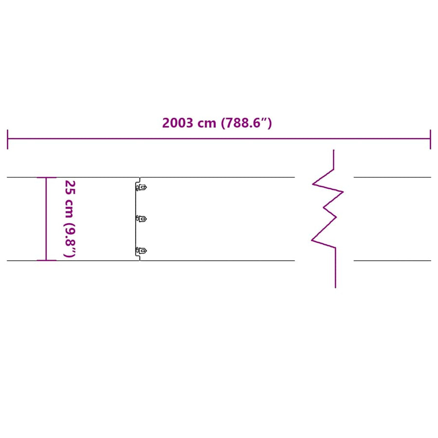 Gazonranden 20 st 25x103 cm gegalvaniseerd staal