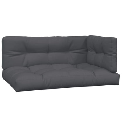 2-delige Loungeset pallet met kussens massief acaciahout