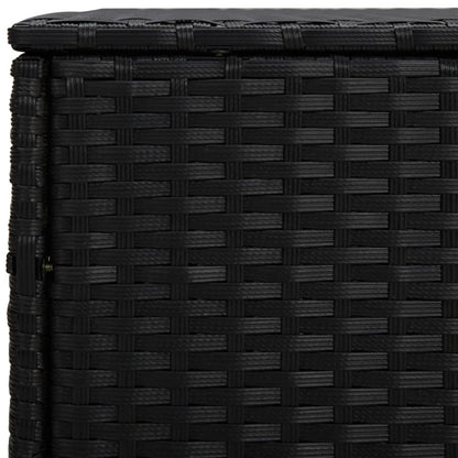Tuinbijzettafels 3 St Poly Rattan Zwart