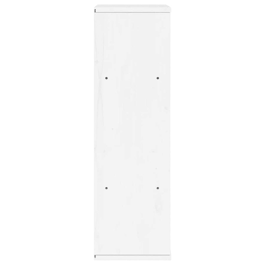 Bijzetkast ODDA 40x24x79 cm massief grenenhout wit
