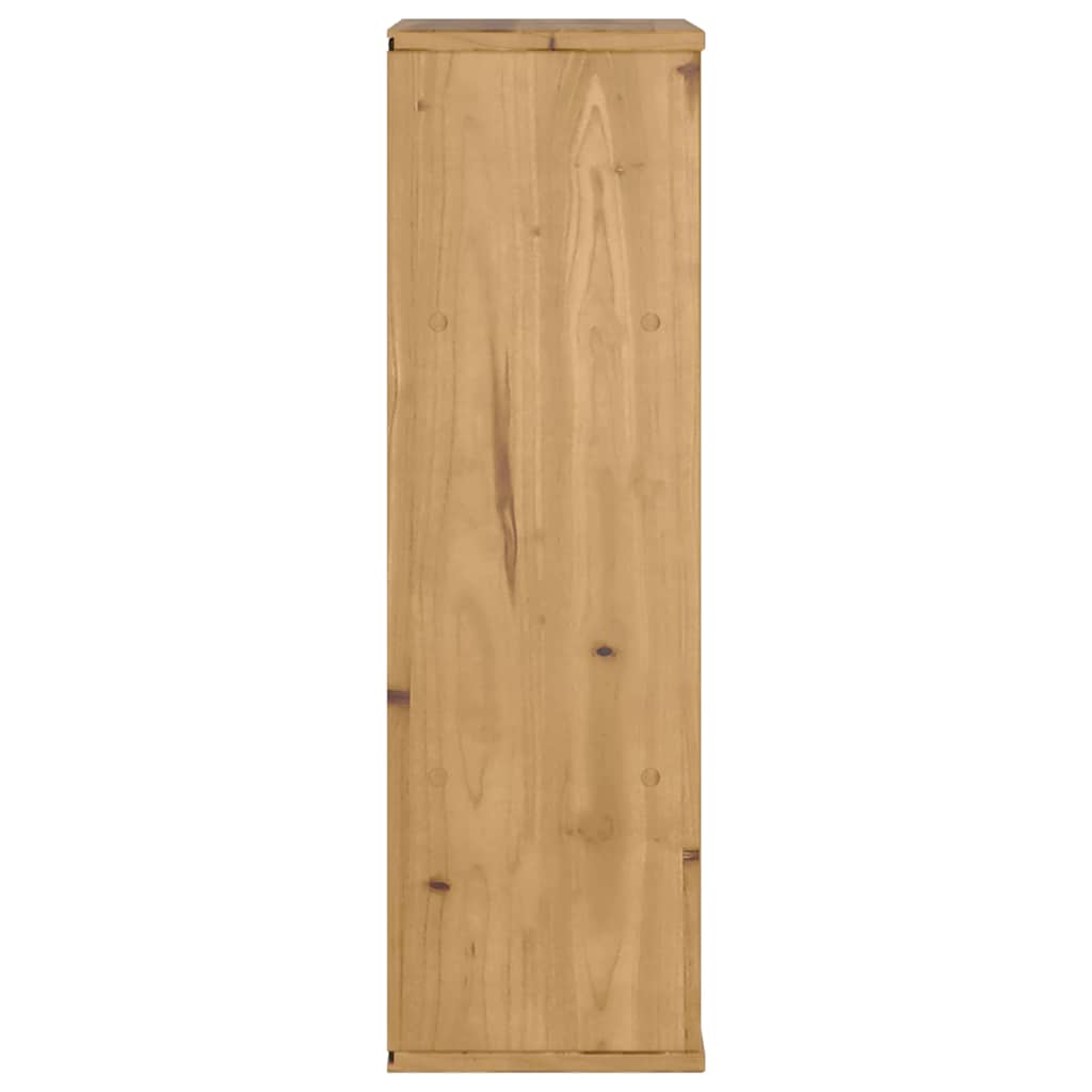 Bijzetkast met lades 40x24x79 cm massief grenenhout