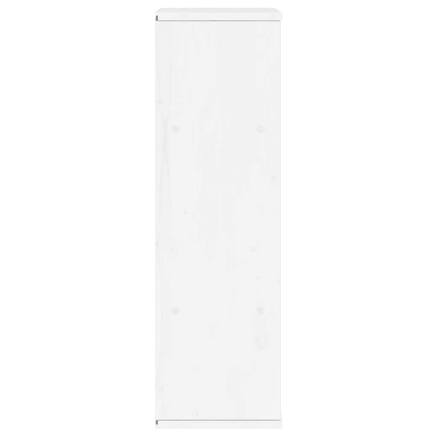 Bijzetkast met lades ODDA 40x24x79 cm massief grenenhout wit
