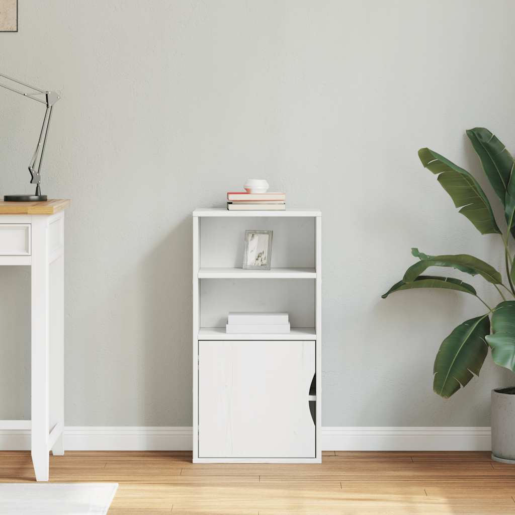 Bijzetkast ODDA 40x24x79 cm massief grenenhout wit