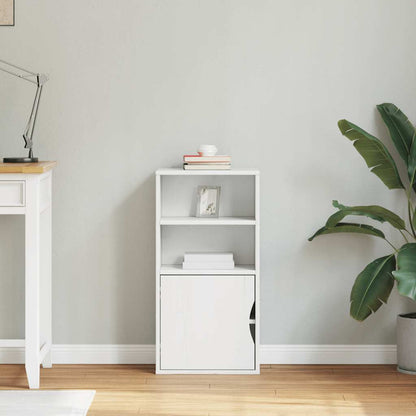 Bijzetkast ODDA 40x24x79 cm massief grenenhout wit