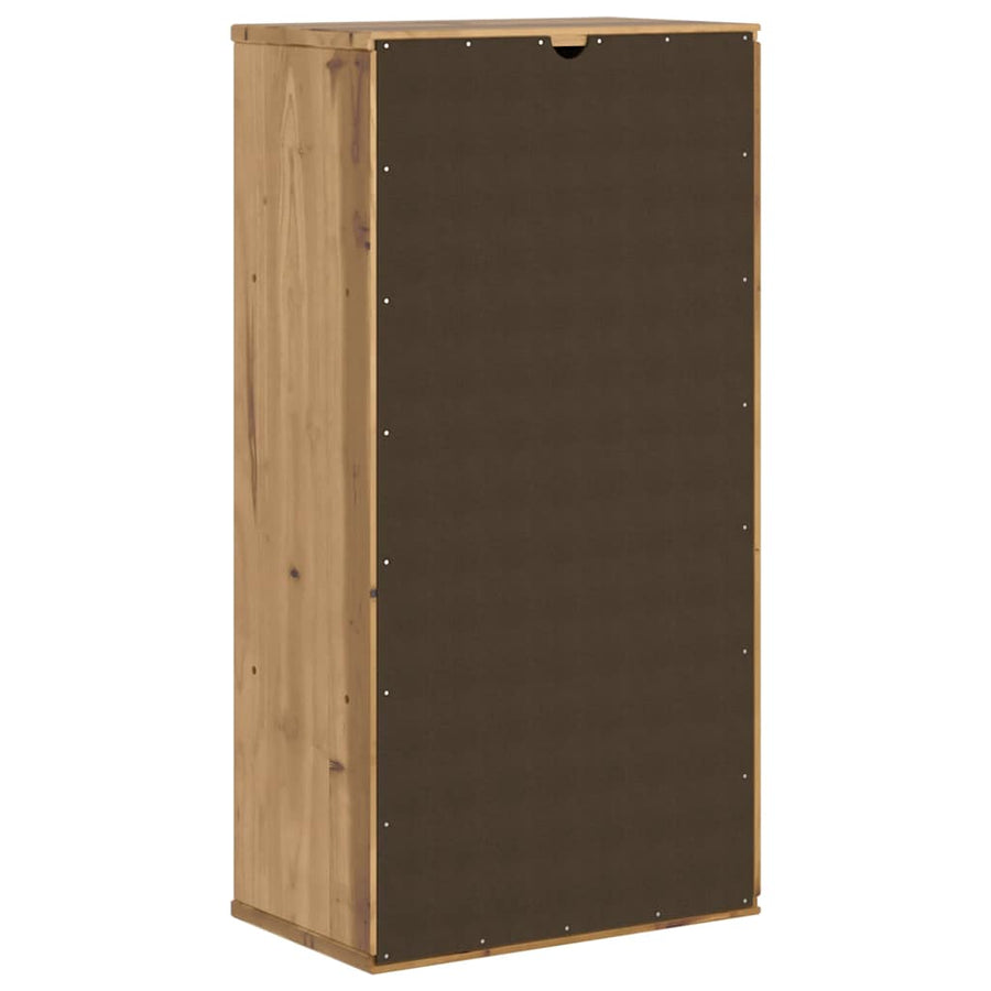 Bijzetkast met lades ODDA 40x24x79 cm massief grenenhout