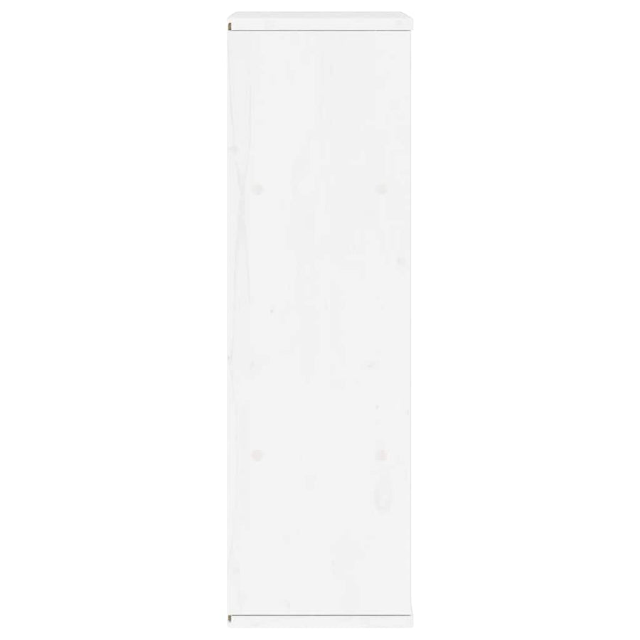Bijzetkast met lades ODDA wit 40x24x79 cm massief grenenhout