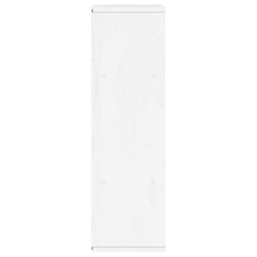 Bijzetkast met lade ODDA 40x24x79 cm massief grenenhout wit