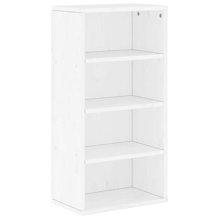 Bijzetkast ODDA 40x24x79 cm massief grenenhout wit