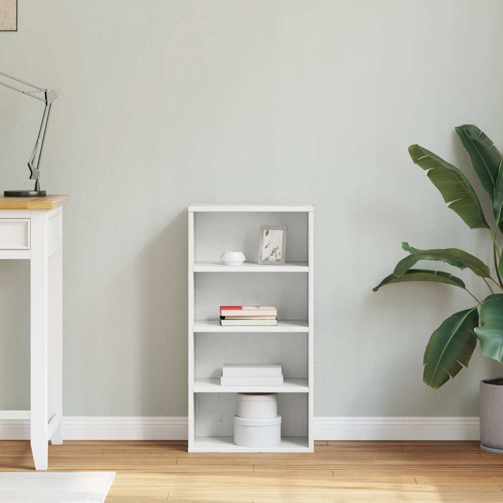 Bijzetkast ODDA 40x24x79 cm massief grenenhout wit