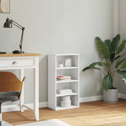 Bijzetkast ODDA 40x24x79 cm massief grenenhout wit