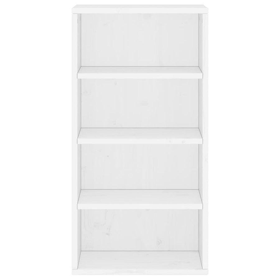 Bijzetkast ODDA 40x24x79 cm massief grenenhout wit