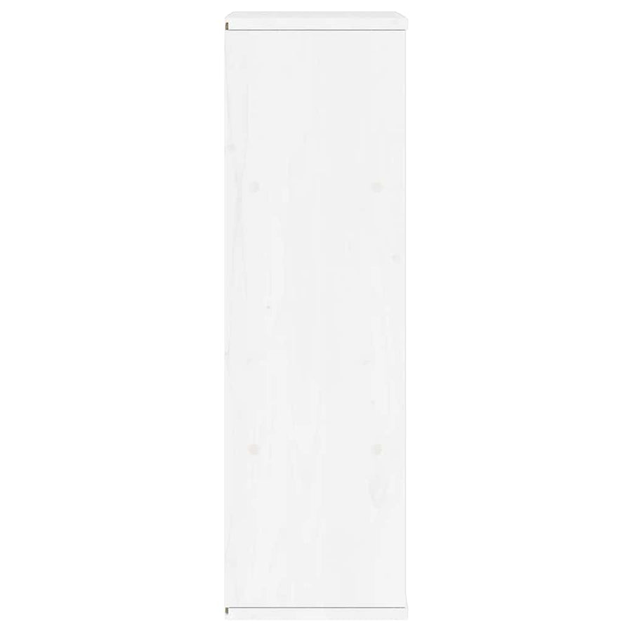 Bijzetkast ODDA 40x24x79 cm massief grenenhout wit