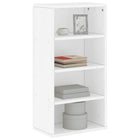 Bijzetkast 40x24x79 cm massief grenenhout wit