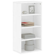 Bijzetkast 40x24x79 cm massief grenenhout wit