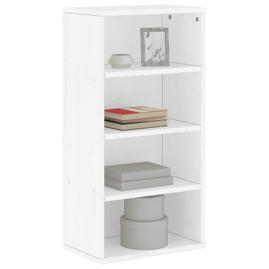 Bijzetkast ODDA 40x24x79 cm massief grenenhout wit
