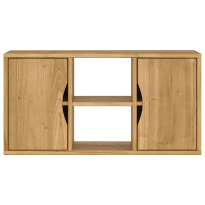 Tv-meubel ODDA 79x24x40 cm massief grenenhout