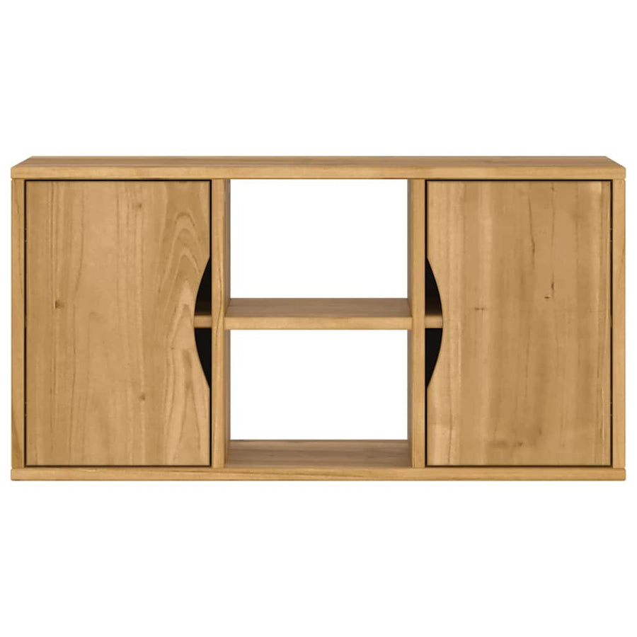 Tv-meubel ODDA 79x24x40 cm massief grenenhout