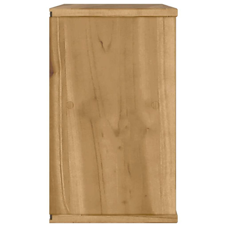 Tv-meubel ODDA 79x24x40 cm massief grenenhout
