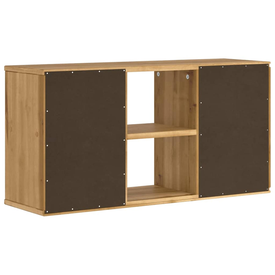 Tv-meubel ODDA 79x24x40 cm massief grenenhout
