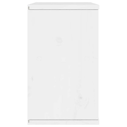 Tv-meubel ODDA 79x24x40 cm massief grenenhout wit