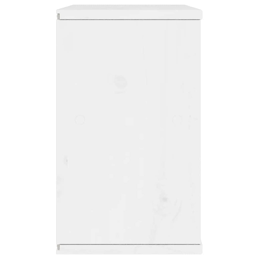 Tv-meubel ODDA 79x24x40 cm massief grenenhout wit