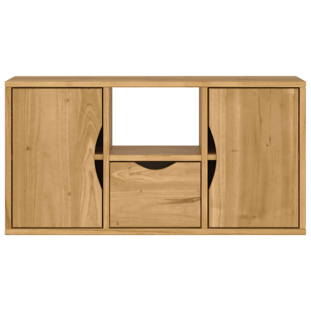 Tv-meubel met lade ODDA 79x24x40 cm massief grenenhout