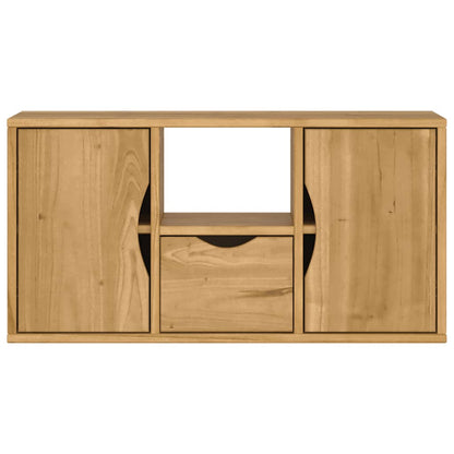 Tv-meubel met lade ODDA 79x24x40 cm massief grenenhout