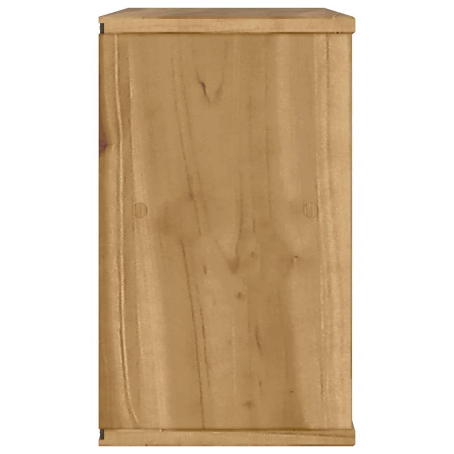 Tv-meubel met lade ODDA 79x24x40 cm massief grenenhout
