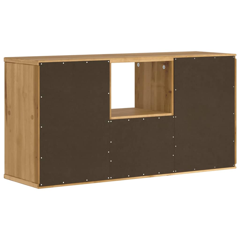 Tv-meubel met lade ODDA 79x24x40 cm massief grenenhout