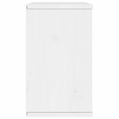 Tv-meubel met lade ODDA 79x24x40 cm massief grenenhout wit