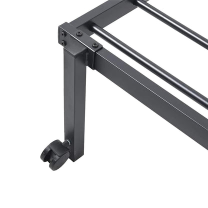 Bedframe zonder matras opvouwbaar 80x200 cm staal zwart