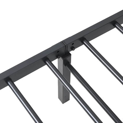 Bedframe zonder matras opvouwbaar 80x200 cm staal zwart