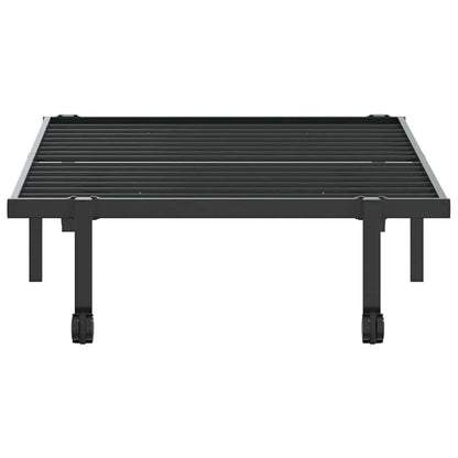 Bedframe zonder matras opvouwbaar 90x190 cm staal zwart