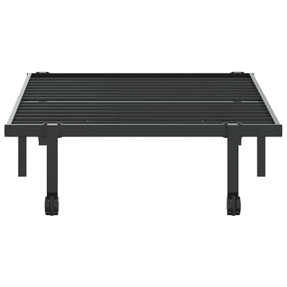 Bedframe zonder matras opvouwbaar 90x200 cm staal zwart