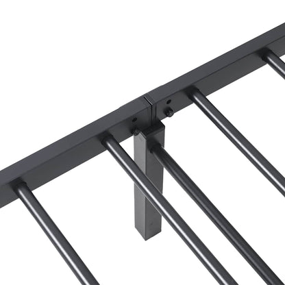 Bedframe zonder matras opvouwbaar 90x200 cm staal zwart