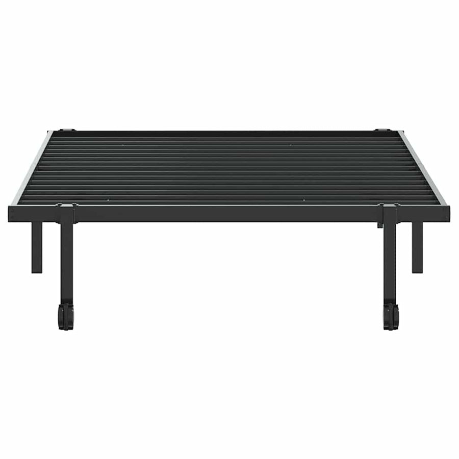Bedframe zonder matras opvouwbaar 107x203 cm staal zwart