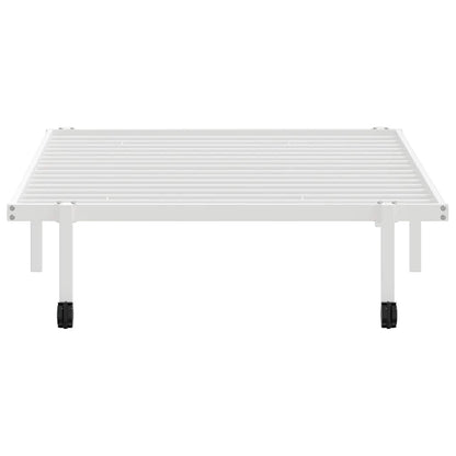 Bedframe zonder matras opvouwbaar 107x203 cm staal wit