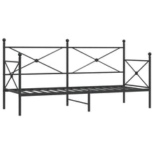 Slaapbank zonder matras 80x200 cm staal zwart