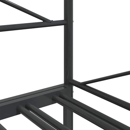 Slaapbank onderschuifbed zonder matras 107x203 cm staal zwart