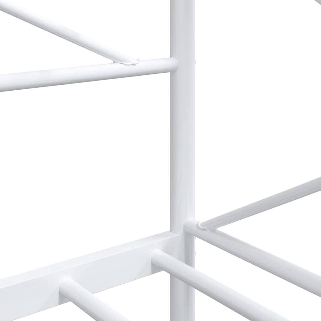 Slaapbank zonder matras 90x200 cm staal wit